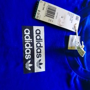 Adidas blue Size L cropped top
